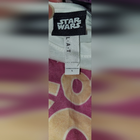 Officially Star Wars Princess Leia Licensed Love You White  T-Shirt in Size Lg - Picture 3 of 7